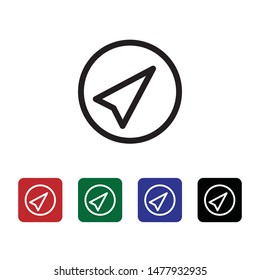 Location, navigation, vector icon. Can be used for web and mobile. Navigation and map vector icon