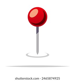 Location needle pin vector isolated illustration