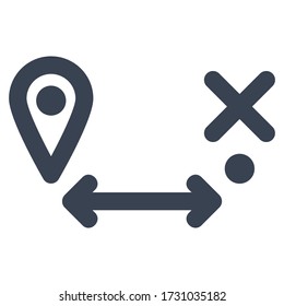 Location Not Found Error Icon, Location Maps Navigation and Other For Interface and Web