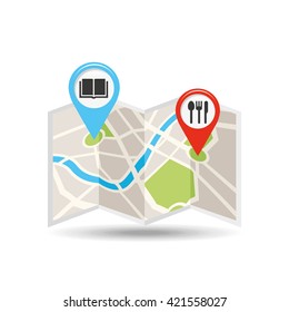 location on map design 