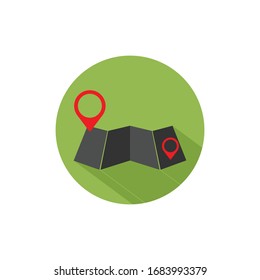 Location on map logo icon vector design