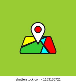 Location on map vector icon