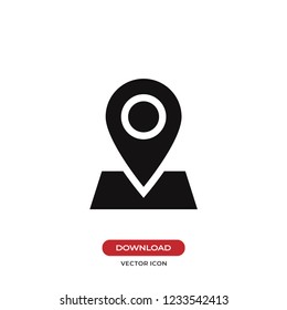 Location on map vector icon