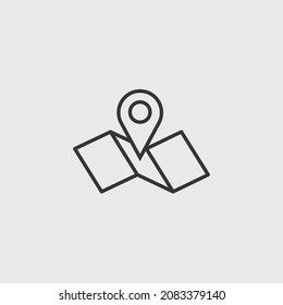 location on map vector icon location pin and geo map
