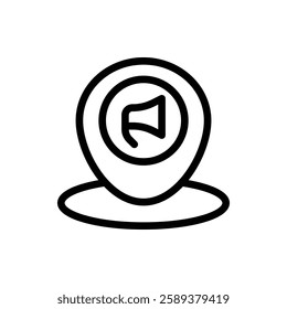 Location Outline Icon. Location Icon