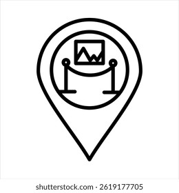 Location Outline icon vector illustration 
