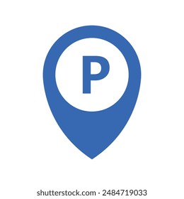 Location parking icon illustrated in vector