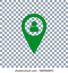 location people icon. Vector Eps 10 on transparent background