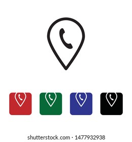 Location, phone, vector icon. Can be used for web and mobile. Navigation and map vector icon