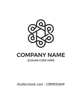 location pin chain with data line logo design inspiration