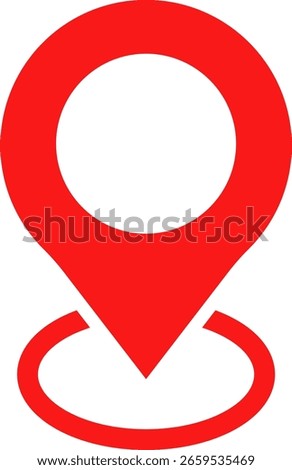 Location pin with circle. destination icon place address. specific geographic location. Map pin icon. navigation locator sign 