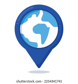 Pin De Ubicación Con Vectorarte Círculo De La Tierra