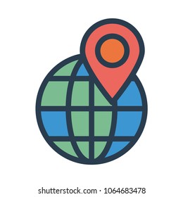  location pin earth 
