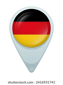 Pabellón de ubicación con bandera de Alemania. 