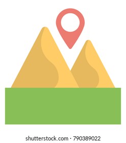 Location Pin Flat Colored Icon 
