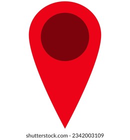pin de ubicación, ilustración de diseño plano 