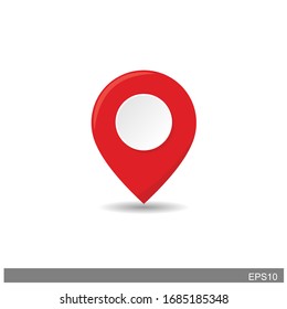 location pin.Map pin flat design style modern icon, pointer minimal vector symbol, marker sign. vector illustration