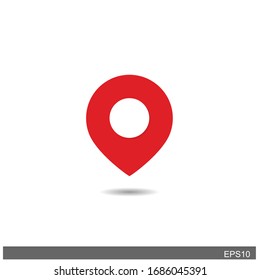 location pin.Map pin flat design style modern icon, pointer minimal vector symbol, marker sign

.vector illustration