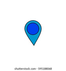 Location pin flat icon