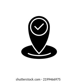 Ubicación, pin, icono de línea gps. Ilustración de elemento simple. Ubicación, pin, diseño de símbolos de contorno de concepto gps.