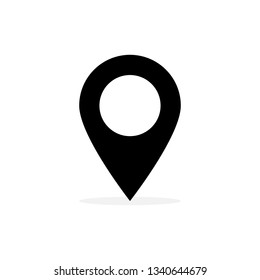 Location Pin GPS Pointer Travel Button Marker Symbol Vector Illustration