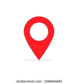 Location Pin GPS Pointer Travel Button Marker Illustration Symbol