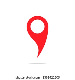 Location Pin GPS Pointer Travel Button Marker Illustration Symbol
