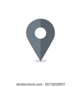 Location Pin GPS-Tracking-Symbol, Location Pin-Symbol, flache Vektorgrafik-Design