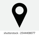 Location Pin Head Pinhead Place Map GPS Navigation Path Here Pinpoint Point Direction Label Tag Route Arrow Black White Vector Sign Icon Shape Outline