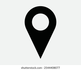 Locación Pin Cabeza Pinhead Mapa de lugar Ruta de navegación GPS Aquí Punto de alfiler Dirección Etiqueta Etiqueta Ruta Flecha Negro Blanco Vector Signo Icono Forma Esquema