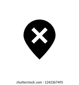  Location pin  icon. Businesscard sign