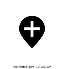  Location pin  icon. Businesscard sign