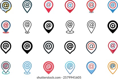 Location Pin icon design set