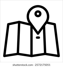 Location Pin Icon Element For Design