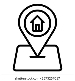 Location Pin Icon Element For Design