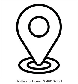 Location Pin Icon Element For Design