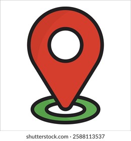 Location Pin Icon Element For Design