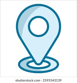 Location Pin Icon Element For Design