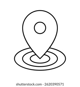 Location Pin icon, GPS, Position Marker, Flat and simple design