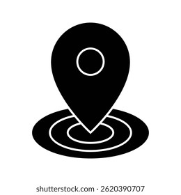 Location Pin icon, GPS, Position Marker, Flat and simple design