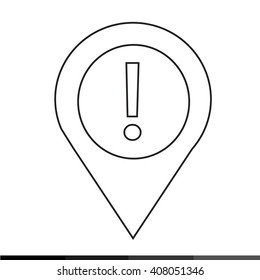 Location Pin Icon Illustration design