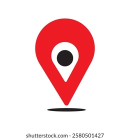 location pin icon illustration flat