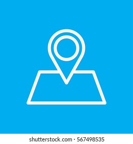location pin icon illustration isolated vector sign symbol