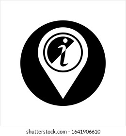 Location Pin Icon Information Vector Art Illustration