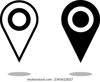 Location pin. location icon isolated on white background. Vector illustration