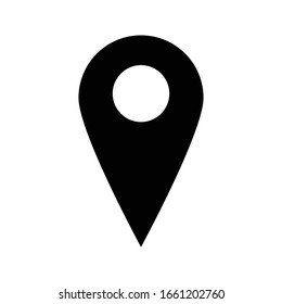 Location pin icon isolated vector illustration