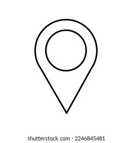 Location Pin Icon in Line Style 