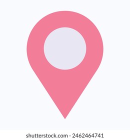 Location Pin Icon, Map And Navigation Icon. Flat Style Isolated Vector Icon.