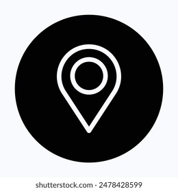 Location Pin Icon, Map And Navigation Icon. 