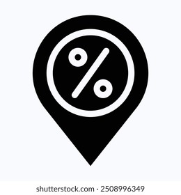 Icono Del Pin De La Locación, Icono Del Mapa Y De La Navegación. Icono aislado del Vector de la silueta. 